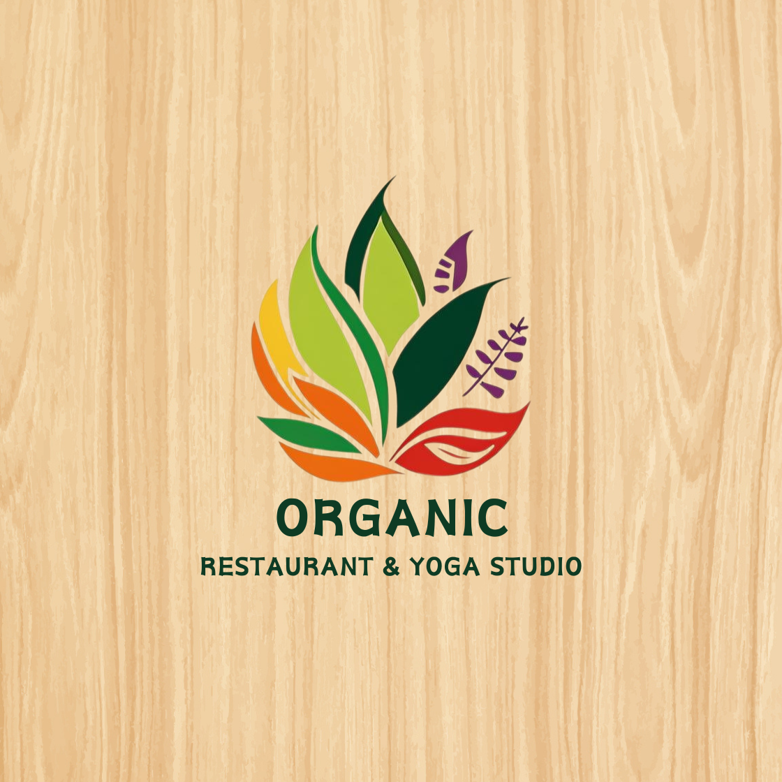 Organic Restaurant & Yoga Studio Logo