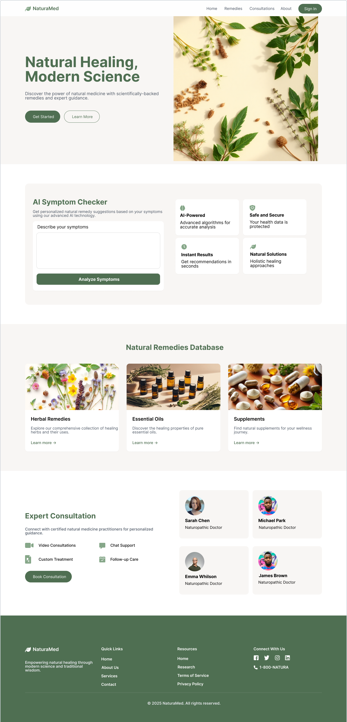 Natural Medicine Website